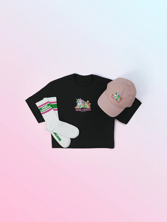 Crop-Top - Bundle (Pastellrosa Kappe)