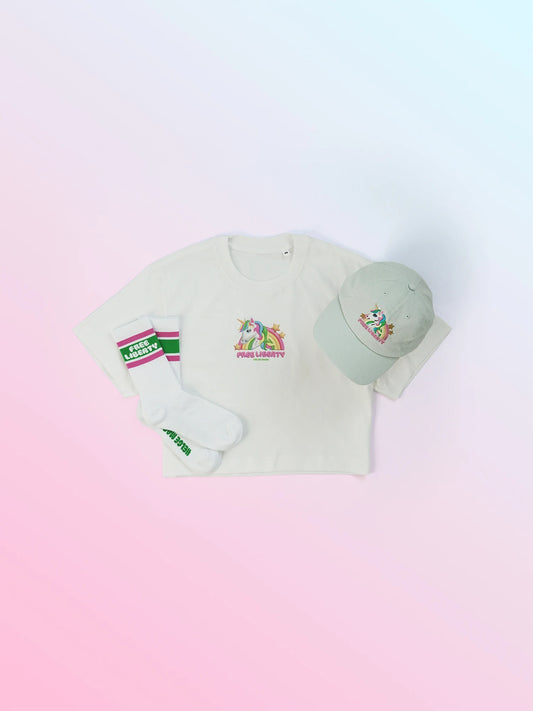 Crop-Top - Bundle (Mintgrüne Kappe)