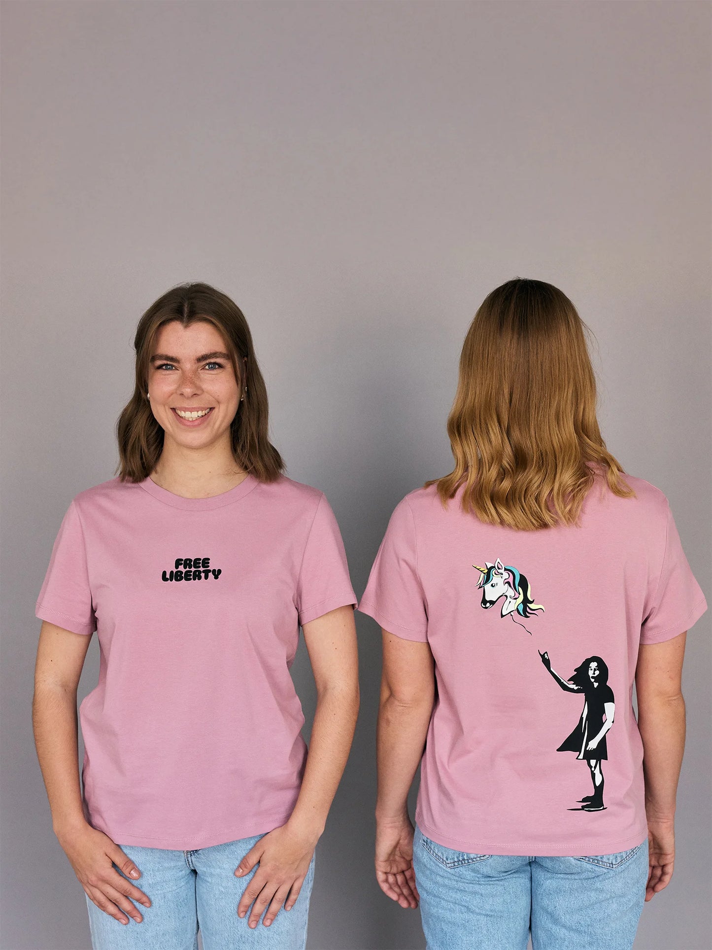 Free Liberty – T-Shirt, Pastellrosa