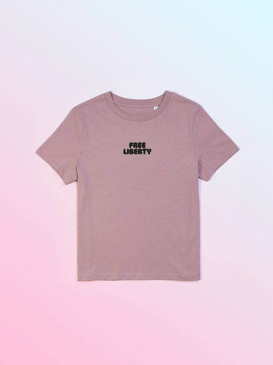 Free Liberty – T-Shirt, Pastellrosa